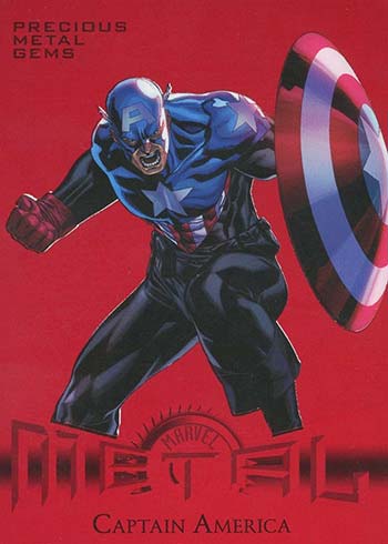 2013 Fleer Marvel Retro Precious Metal Gems Red Captain America