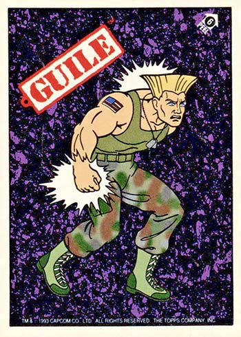 Guile 77 Street Fighter 2 Card TCG Capcom Bandai 1993 Japanese