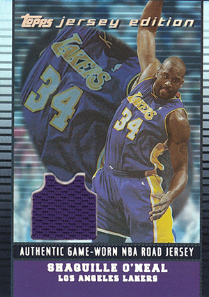 2002-03 Topps Jersey Edition Basketball Shaquille ONeal Road