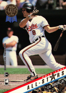 1993 Leaf Update Baseball Gold Leaf All-Stars Cal Ripken