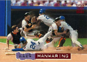 1994 Topps Stadium Club Baseball Base Kirt Manwaring