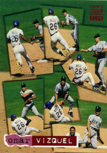 1994 Topps Stadium Club Baseball Base Omar Vizquel