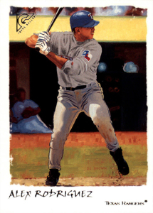 2002 Topps Gallery Baseball Variations 20 Alex Rodriguez