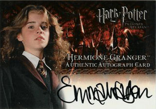 2004 Artbox Harry Potter and the Prisoner of Azkaban Autographs Emma Watson as Hermione Granger