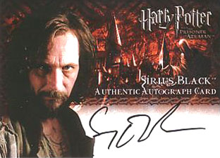 2004 Artbox Harry Potter and the Prisoner of Azkaban Autographs Gary Oldman as Sirus Black