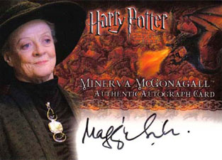 2006 Artbox Harry Potter Memorable Moments Autographs Maggie Smith as Minerva McGonagall