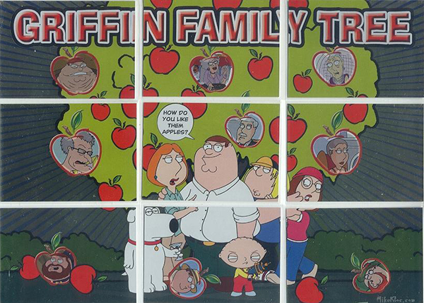 2006 Inkworks Family Guy Season 2 Griffin Family Tree