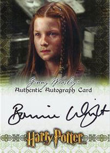 2007 Artbox Harry Potter SDCC Autographs Bonnie Wright as Ginny Weasley