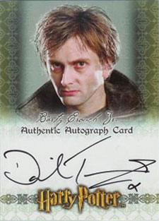 2007 Artbox Harry Potter SDCC Autographs David Tennant as Barty Crouch Jr.