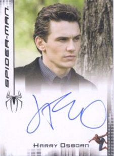 2007 Rittenhouse Spider-Man 3 Autographs James Franco as Harry Osborn