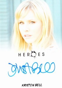2010 Rittenhouse Heroes Archives Autographs Kristen Bell as Elle Bishop