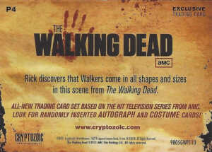 2011 Cryptozoic Walking Dead Season 1 P4 Blu-ray reverse