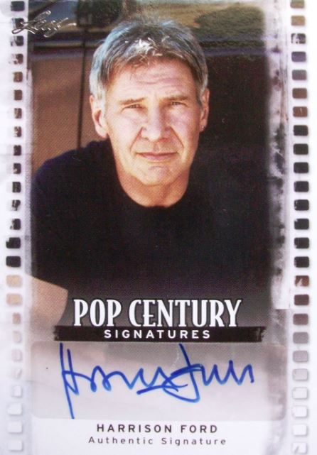 2011 Leaf Pop Century Harrison Ford Autograph