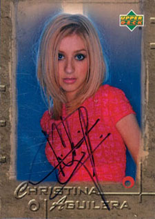 2000 Upper Deck Christina Aguilera Autograph
