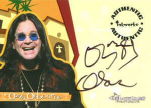 Checklist #72 The Osbournes 2002 Inkworks Trading Card