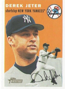 2003 Topps Heritage Baseball Variations Derek Jeter