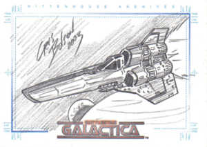 2004 Rittenhouse Complete Battlestar Galactica Sketch Card