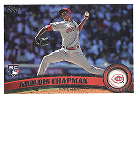 2011 Topps Sparkle 110 Aroldis Chapman 275x300