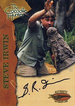 2002 Dart FlipCards Crocodile Hunter Autographs Steve Irwin