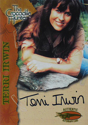 2002 Dart FlipCards Crocodile Hunter Autographs Terri Irwin