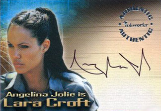 2003 Inkworks Tomb Raider Cradle of Life Autographs A1 Angelina Jolie as Lara Croft