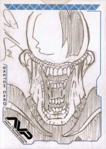 2004 Inkworks Alien vs Predator Sketch Card William ONeill