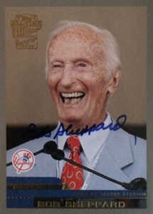 2004 Topps All-Time Fan Favorites Autographs Bob Sheppard