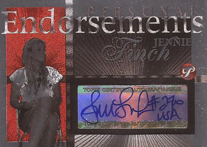 2004 Topps Pristine Personal Endorsements Jennie Finch Autograph