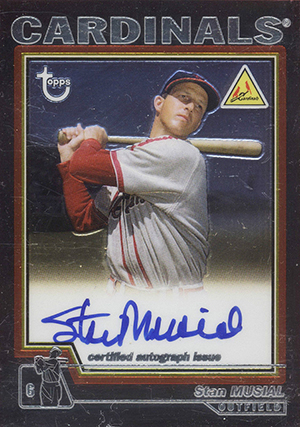 2004 Topps Retired Baseball Stan Musial Autograph