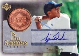 2004 Upper Deck Golf Penned Pin Seekers Tiger Woods