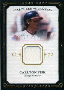 2008 Upper Deck Masterpieces Baseball Captured on Canvas CC-CF Carlton Fisk