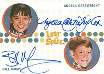 2005 Rittenhouse Complete Lost in Space Autographs Bill Mumy as Will Robinson and Angela Carwright as Penny Robinson