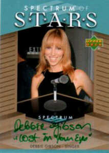 2007 Upper Deck Spectrum Baseball Spectrum of Stars Signatures Debbie Gibson Lost in Your Eyes