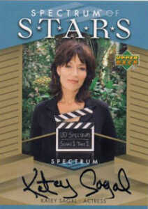 2007 Upper Deck Spectrum Baseball Spectrum of Stars Signatures Katey Sagal Black Ink