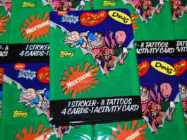 NICKTOONS Topps/1993 Complete Card Set w/ ALL STICKERS ACTIVITY & TATTOO CARDS 