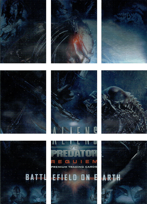 2007 Inkworks Aliens vs Predator Requiem Battlefield on Earth