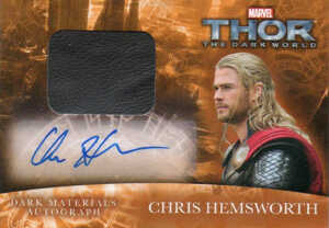 2013 Upper Deck Thor the Dark World Autographed Memorabilia Chris Hemsworth