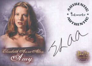 BTVS WOS Autographs A12 Elizabeth Anne Allen as Amy