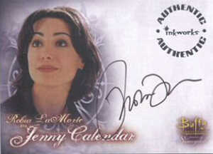 BTVS WOS Autographs A13 Robia LaMorte as Jenny Calendar