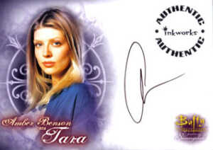 BTVS WOS Autographs A2 Amber Benson as Tara