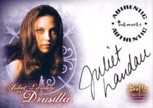 BTVS WOS Autographs A3 Juliet Landau as Drusilla
