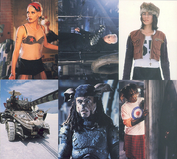 1995 Comic Images Tank Girl 6-Card Strip Front
