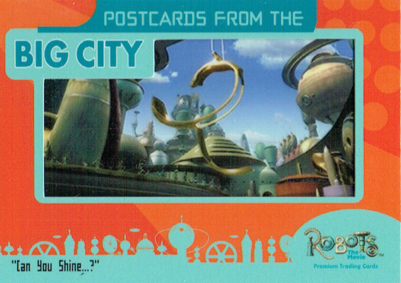 2005 Inkworks Robots Postcards from the Big City