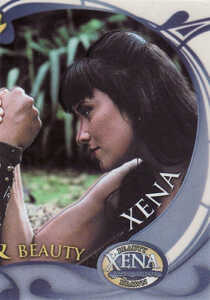 2002 Xena Beauty and Brawn Cel Card