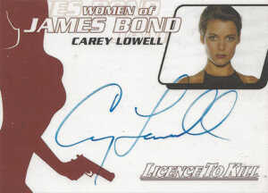 2004 Quotable James Bond Autographs WA21 Carey Lowell
