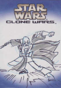 2004 Star Wars Clone Wars Sketch Card