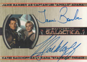 2005 Battlestar Galactica Premiere Edition Autographs Bamber Sackhoff
