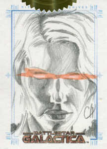 2005 Battlestar Galactica Premiere Edition SketchFEX Chris Henderson