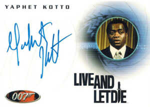 2007 Complete James Bond Autographs A51 Yaphet Kotto