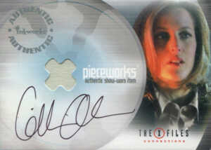 X-Files Connections Gillian Anderson Autographed Pieceworks